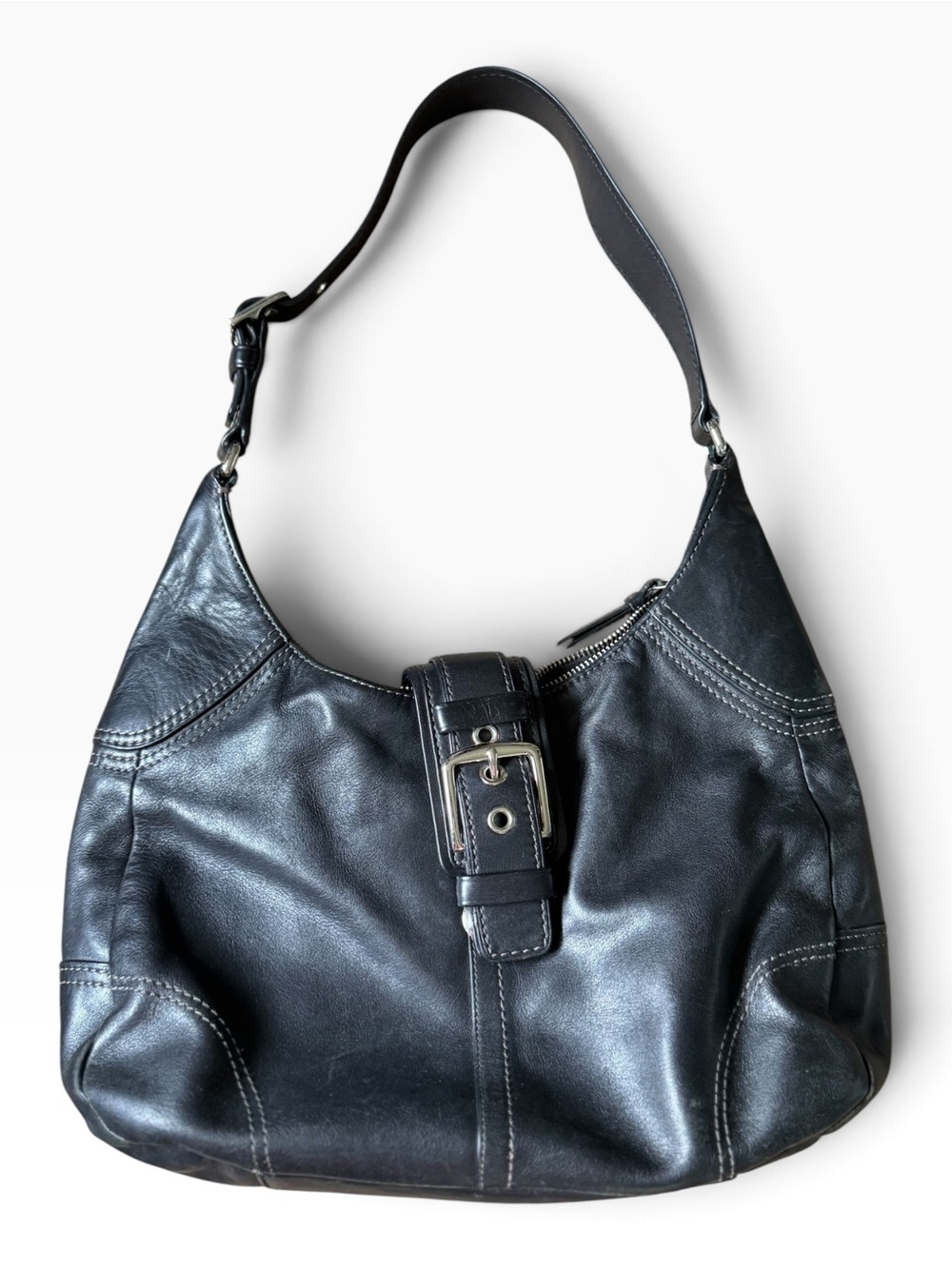 Vintage Coach Soho shoulder bag in black leather